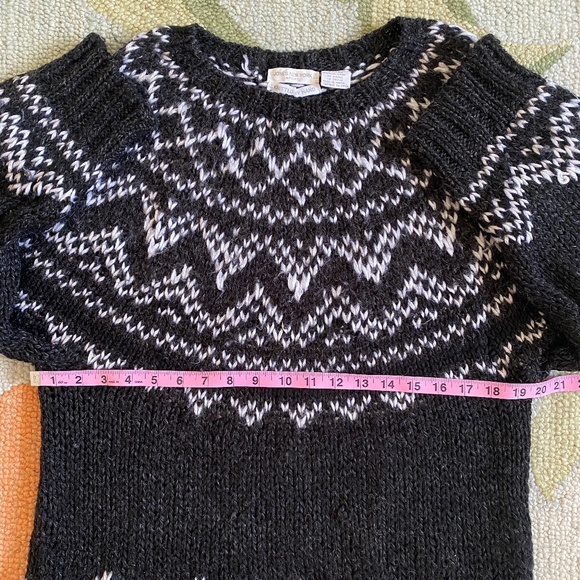 90s I Jones New York Sport I Fair Isle Sweater Knitted By Hand - Picture 6 of 16
